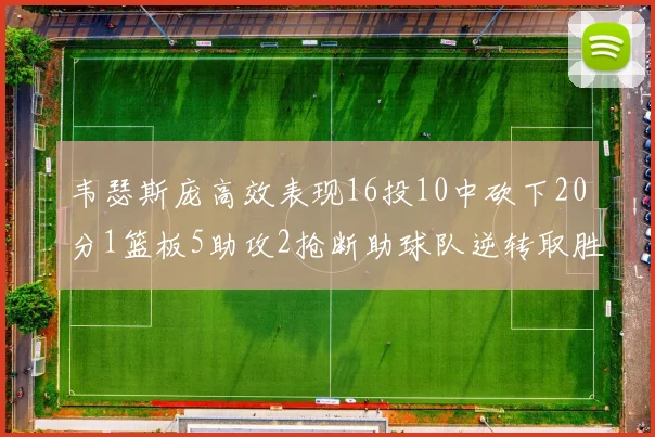 韦瑟斯庞高效表现16投10中砍下20分1篮板5助攻2抢断助球队逆转取胜
